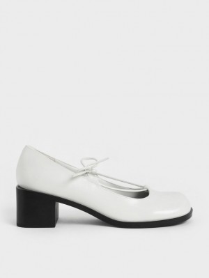 Pumps Charles & Keith Ribbon-Tie Mary Jane Albi | 394EYPRFX