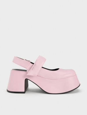 Pumps Charles & Keith Rubina Slingback Mary Jane Roz Deschis | 372SOHGIZ