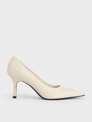 Pumps Charles & Keith Sculptural Heel Pointed-Bombeu Albi | 572GPZXRV