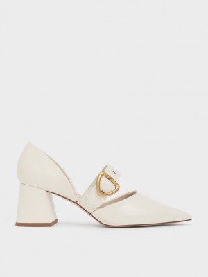 Pumps Charles & Keith Sepphe Metallic Cu Catarama D'Orsay Albi | 547BJPQGT