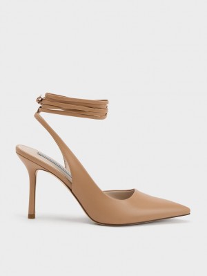 Pumps Charles & Keith Tie-Around Slingback Maro | 239QJVETS