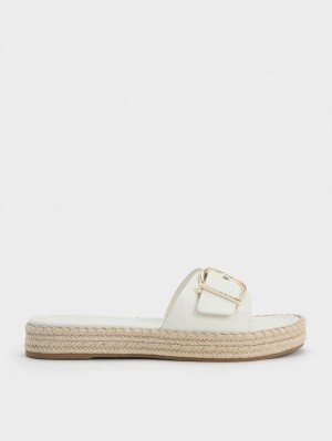 Sandale Plate Charles & Keith Buckled Espadrile Albi | 351OBIXRQ