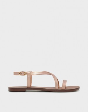 Sandale Plate Charles & Keith Criss Cross Aurii | 916TQIVZE