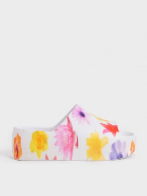 Sandale Slide Charles & Keith Morgan Platforma Colorati | 241CTXEON