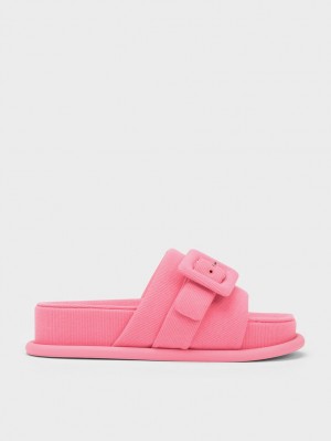Sandale Slide Charles & Keith Sinead Woven Buckled Roz | 364OJELSN