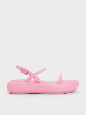 Sandale cu Platforma Charles & Keith Keiko Căptușită Roz | 583UKXMEY
