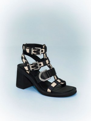 Sandale cu Toc Charles & Keith Gabine Gingham Gladiator Colorati | 630TLWXGE