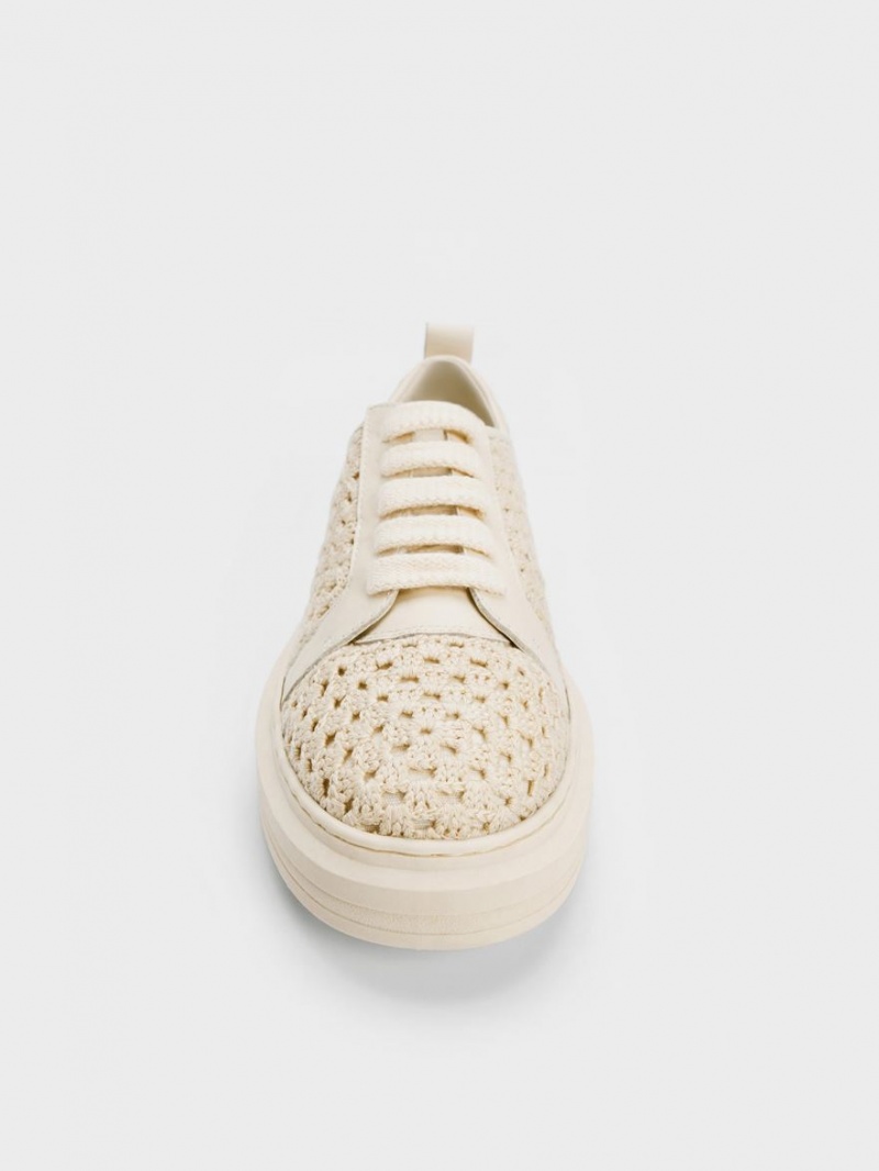 Adidasi Charles & Keith Crochet & Piele Bej | 105WIKETM