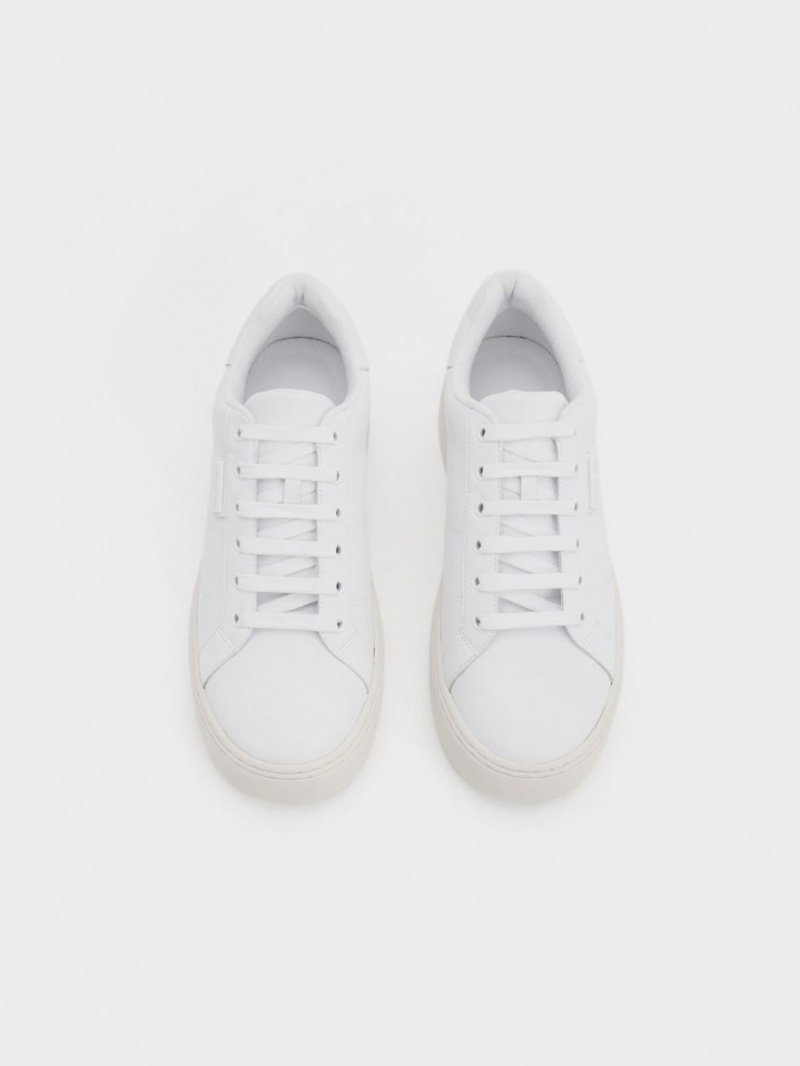 Adidasi Charles & Keith Dantela-Up Albi | 239FWQIJL