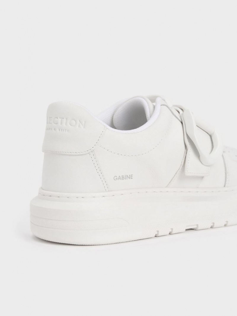 Adidasi Charles & Keith Gabine Piele Albi | 562JNIUEC