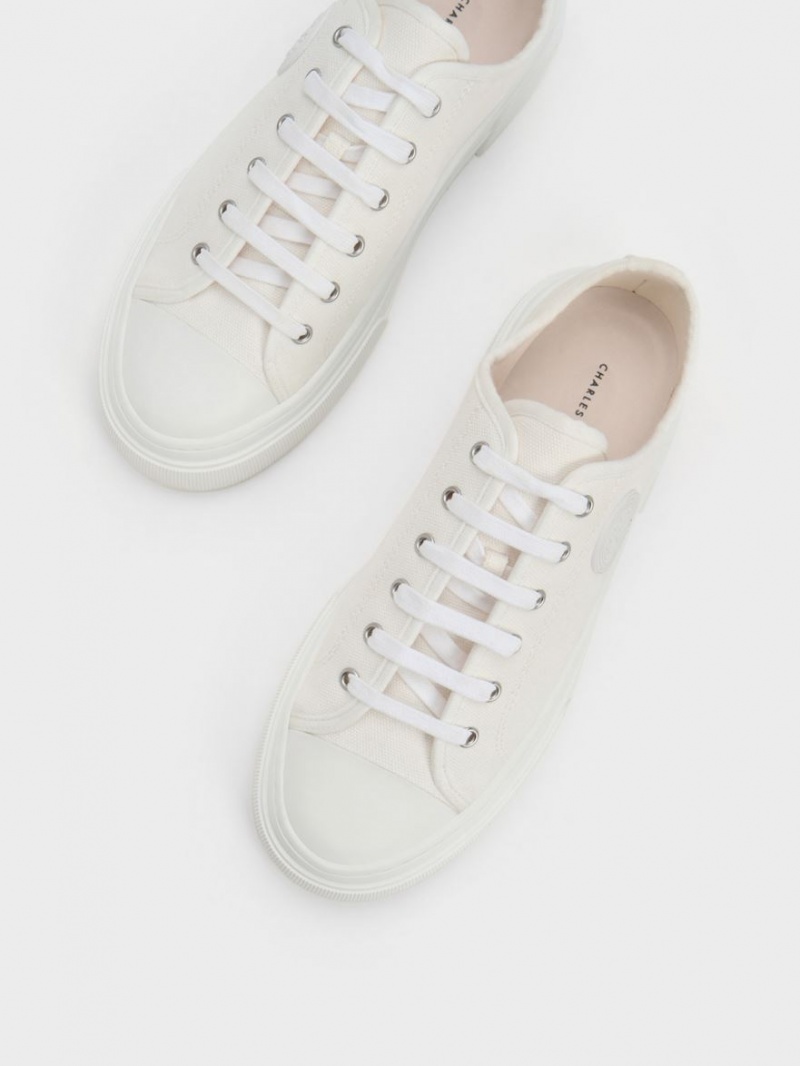 Adidasi Charles & Keith Kay Panza Albi | 456RWDAEB