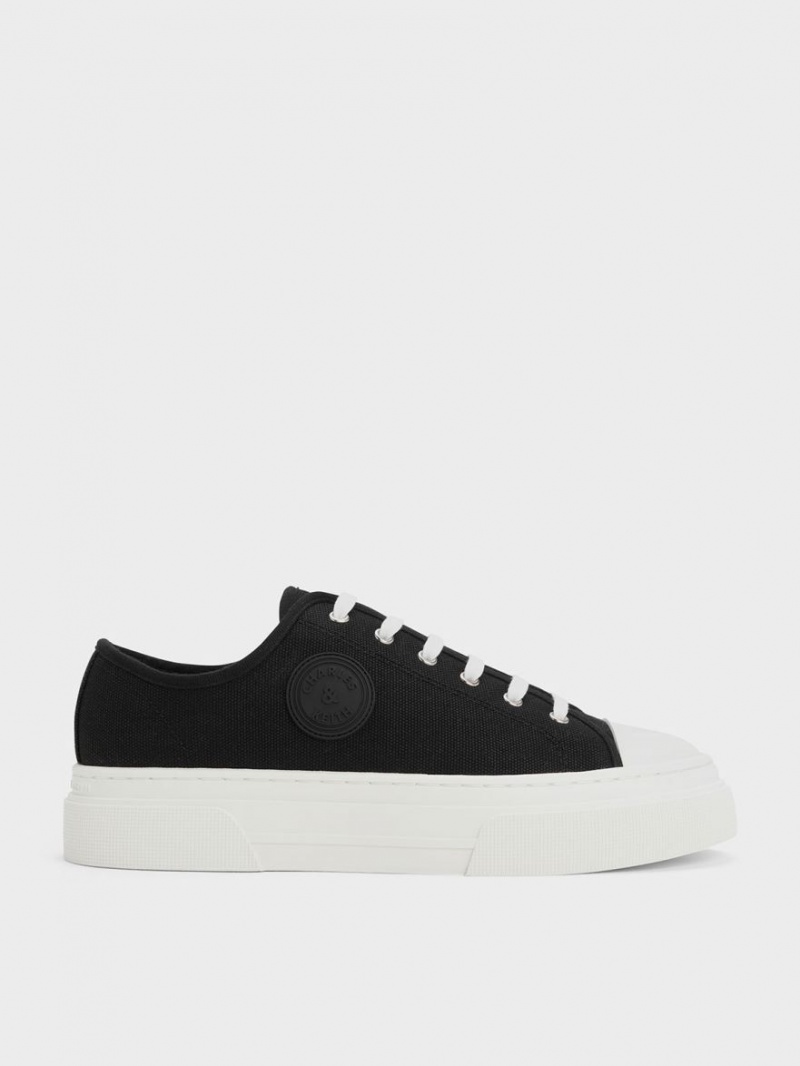 Adidasi Charles & Keith Kay Panza Negrii | 451FETJYR