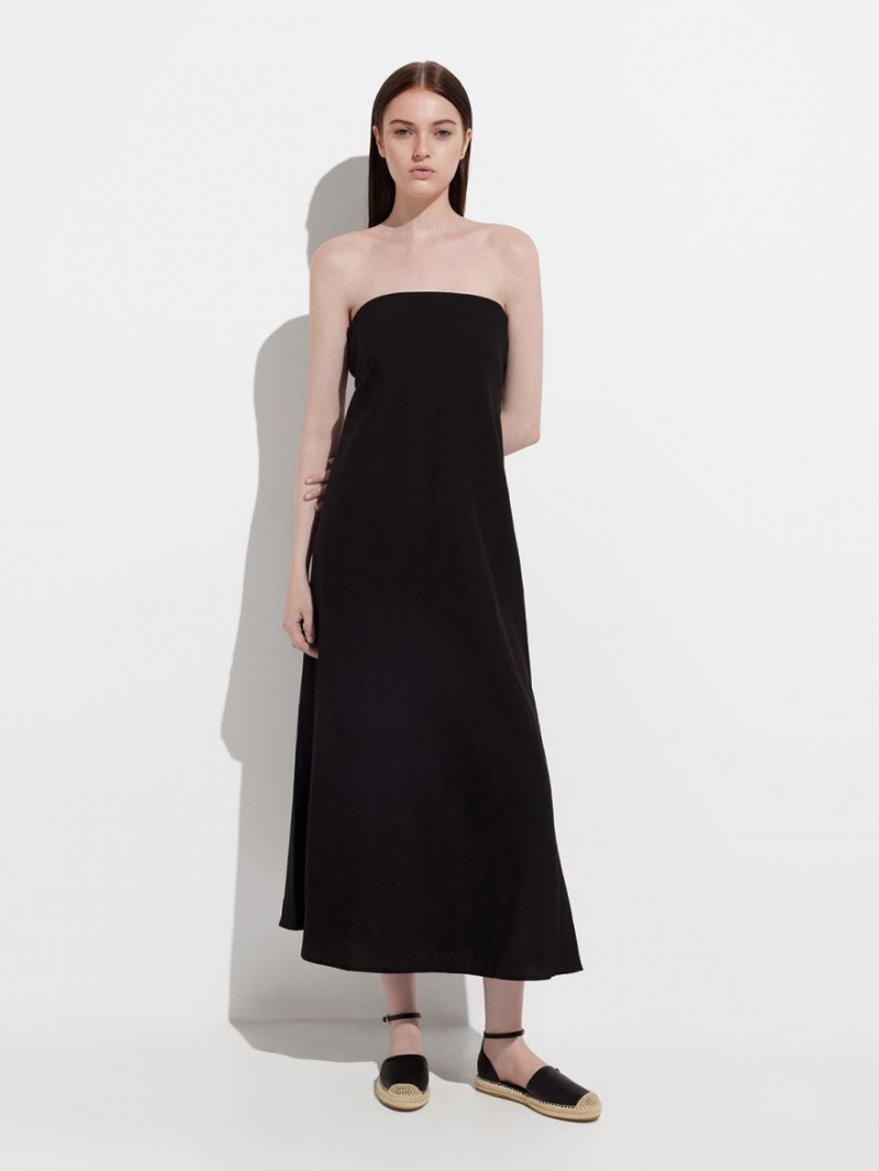 Balerini Charles & Keith Ankle-Curea Espadrile Negrii | 189ANHUOE