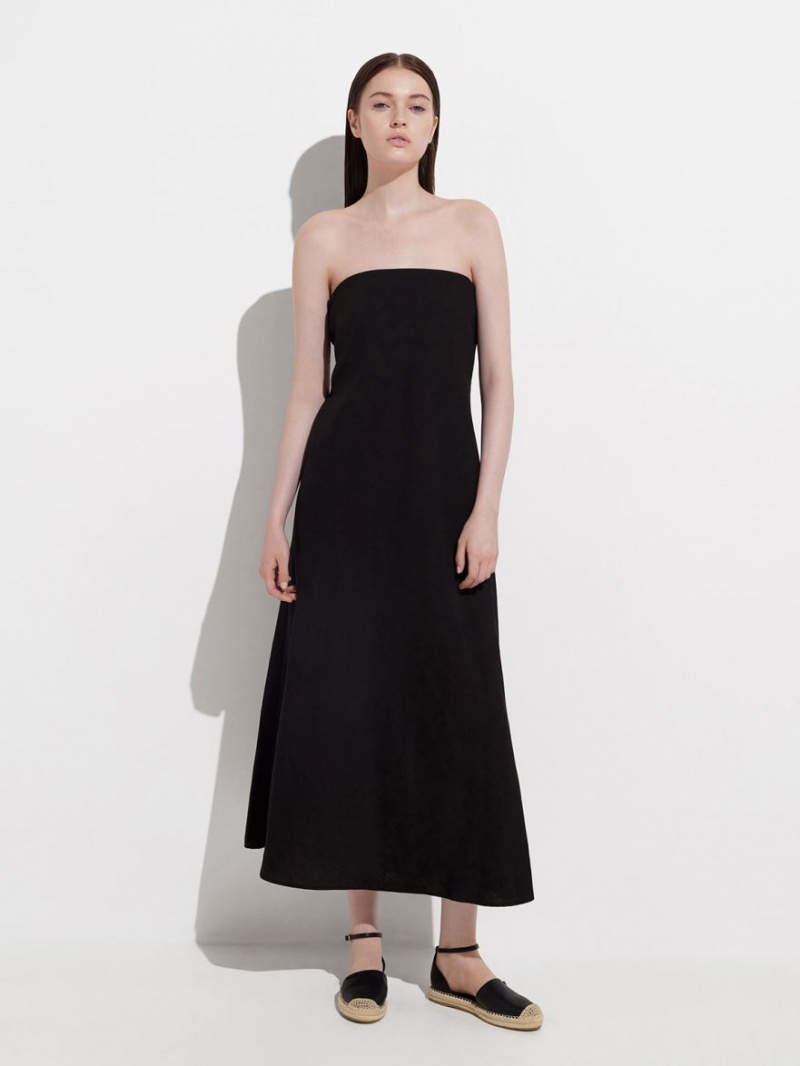 Balerini Charles & Keith Ankle-Curea Espadrile Negrii | 189ANHUOE