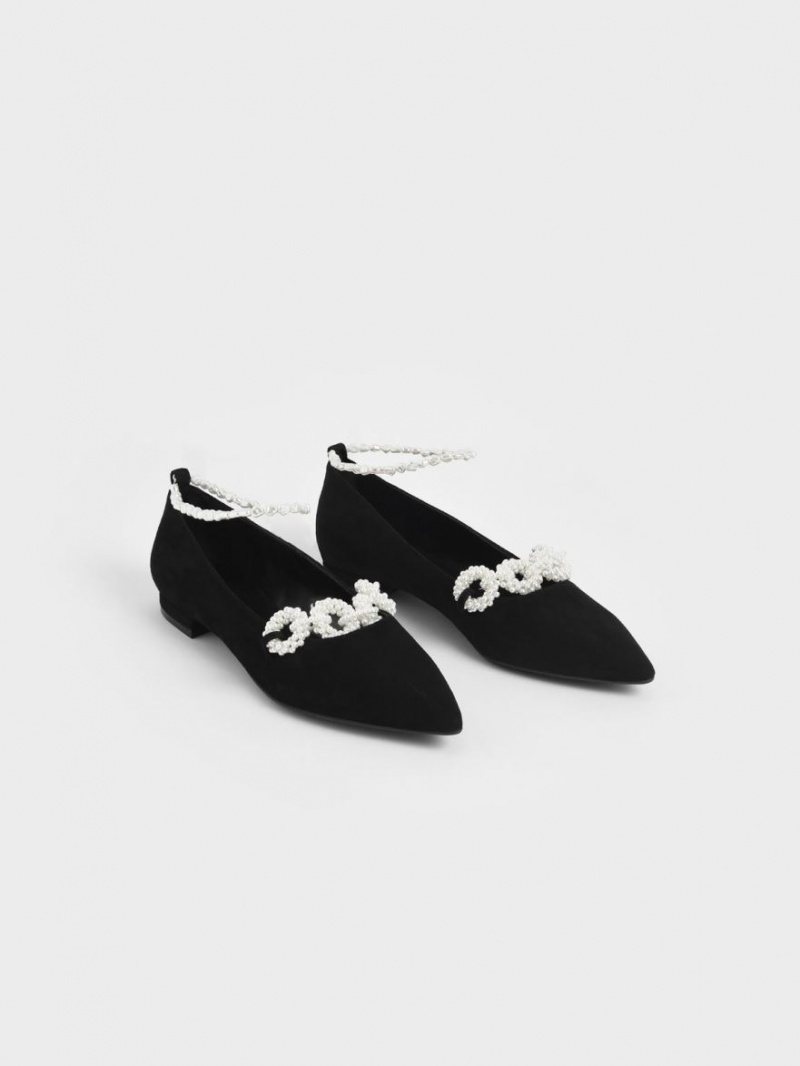 Balerini Charles & Keith Beaded Mary Jane Negrii | 143IOAQBC