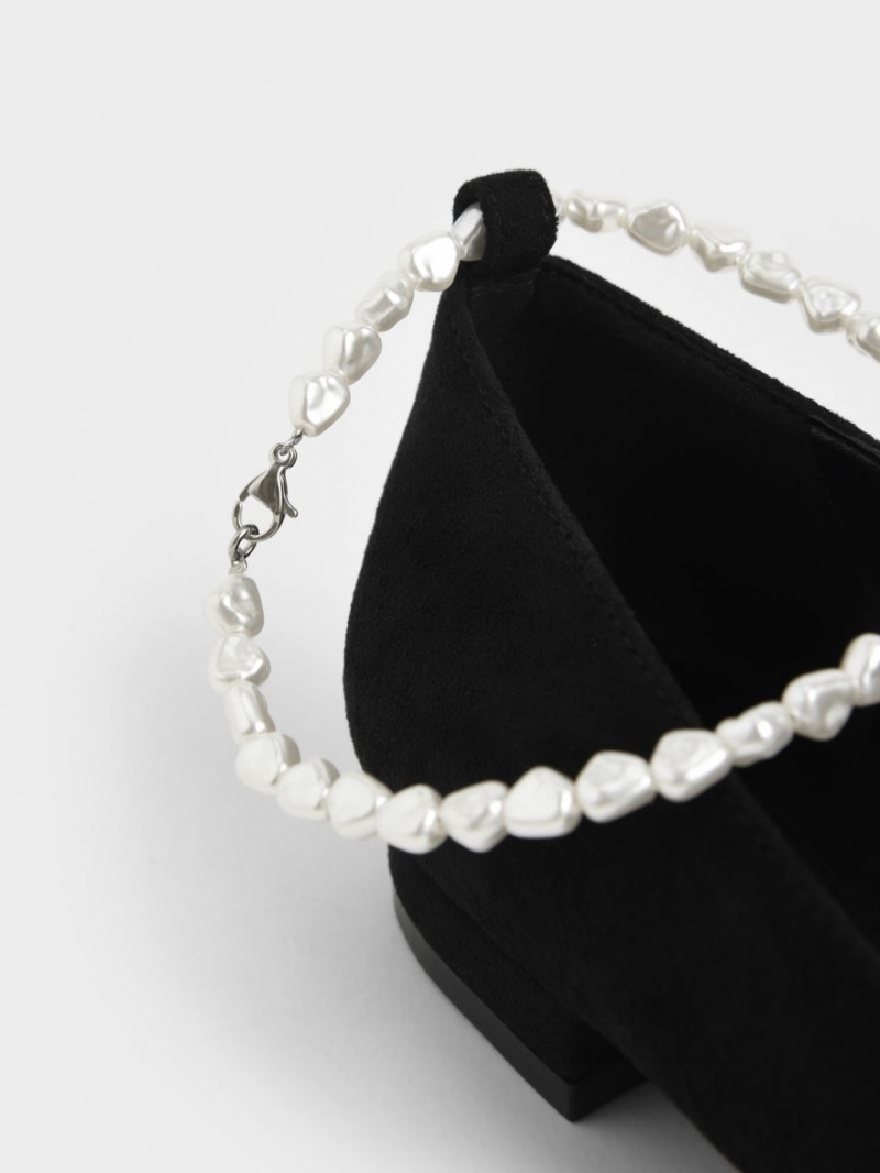 Balerini Charles & Keith Beaded Mary Jane Negrii | 143IOAQBC