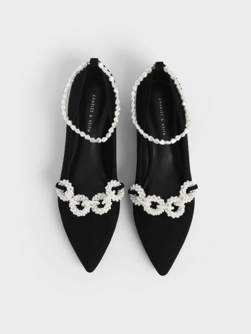 Balerini Charles & Keith Beaded Mary Jane Negrii | 143IOAQBC