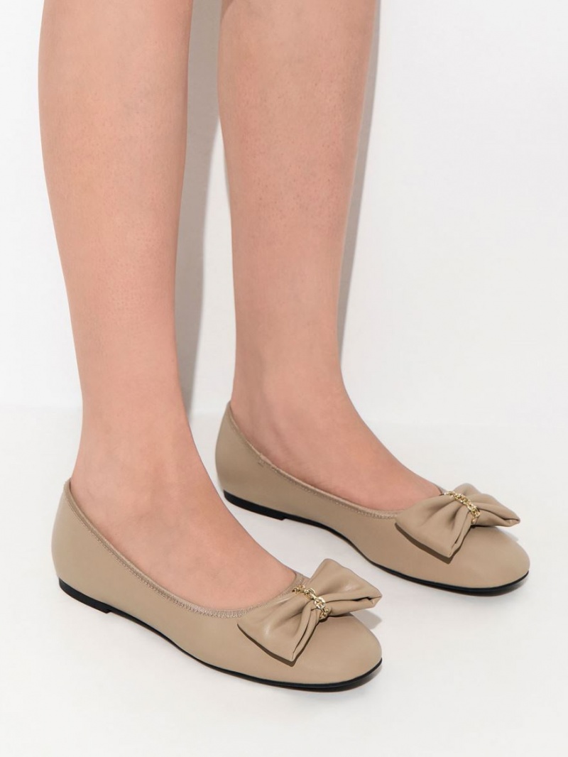 Balerini Charles & Keith Chain-Link Bow Bej | 123QVSOLG