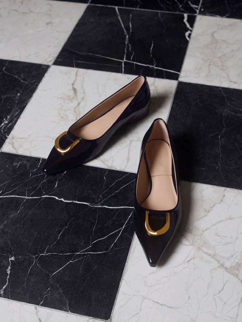 Balerini Charles & Keith Gabine Lacuita Piele Negrii | 913BKUMGH