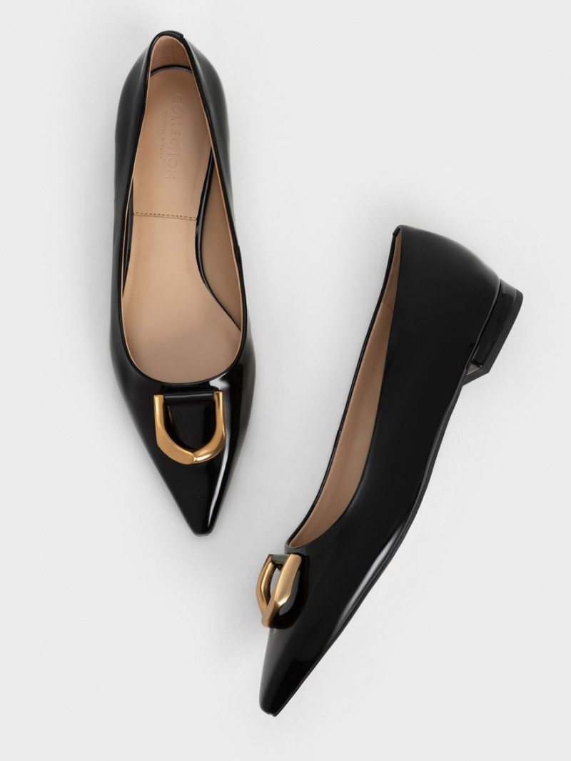 Balerini Charles & Keith Gabine Lacuita Piele Negrii | 913BKUMGH