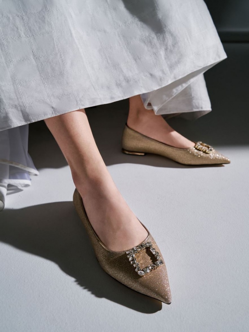 Balerini Charles & Keith Glitter Gem-Embellished Aurii | 417YVQTWR