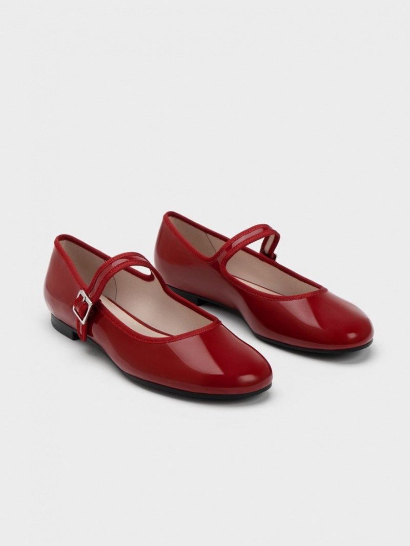 Balerini Charles & Keith Lacuita Buckled Mary Jane Rosii | 980KQSNVX