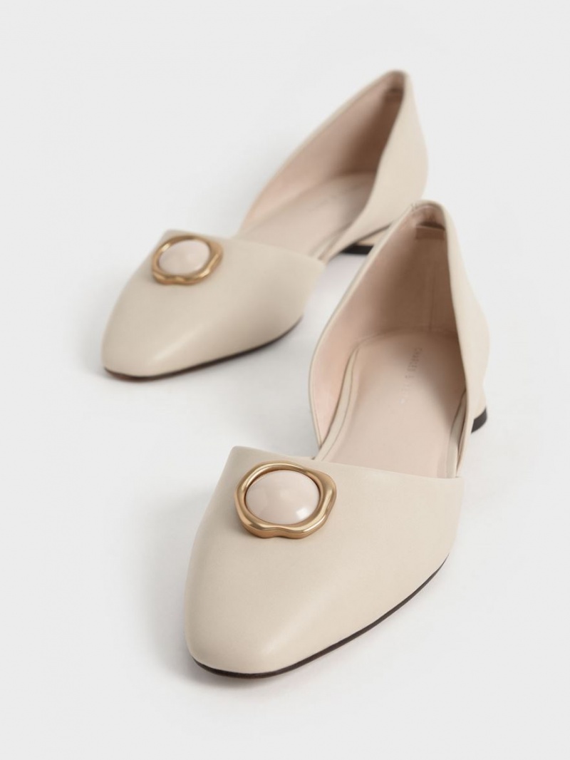 Balerini Charles & Keith Stone Embellished D'Orsay Albi | 867SRCFAH