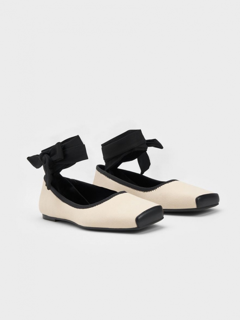 Balerini Charles & Keith Tie-Around Panza Bej | 145HDAKNU