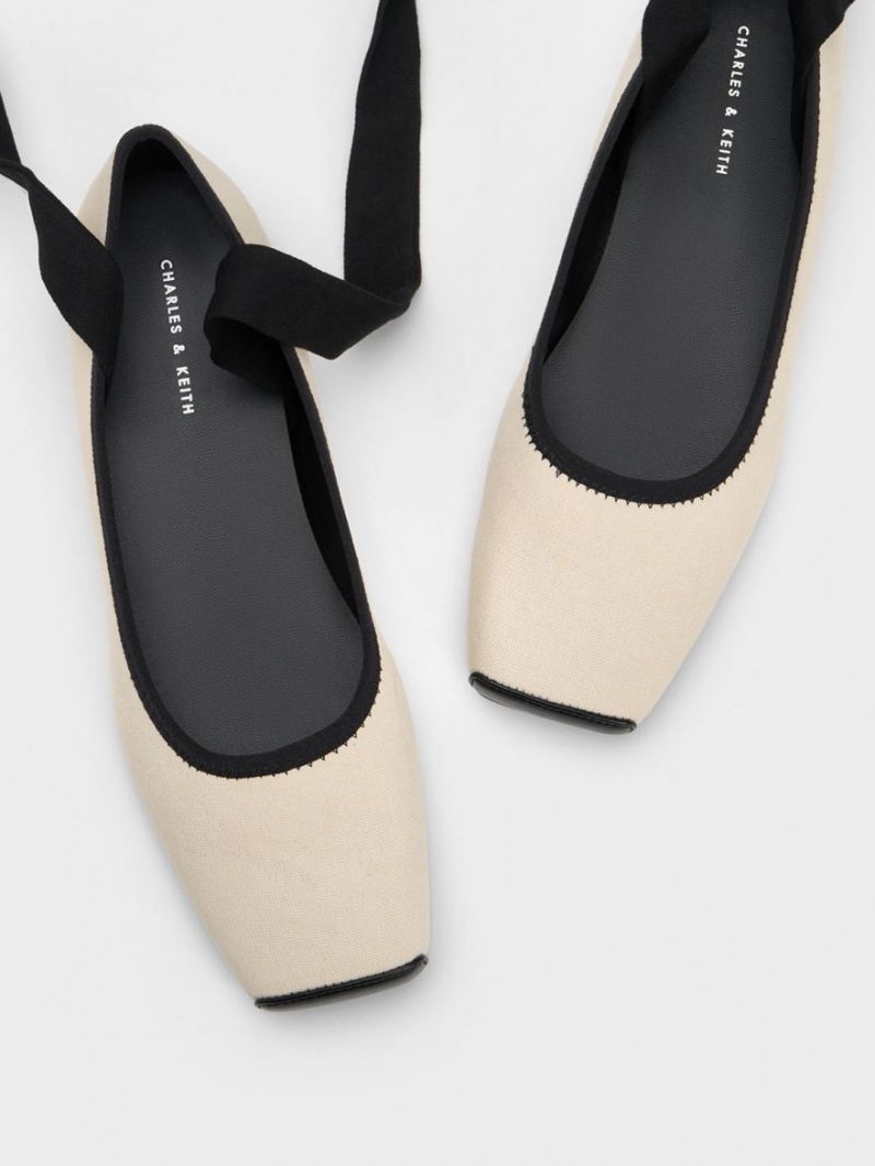Balerini Charles & Keith Tie-Around Panza Bej | 145HDAKNU