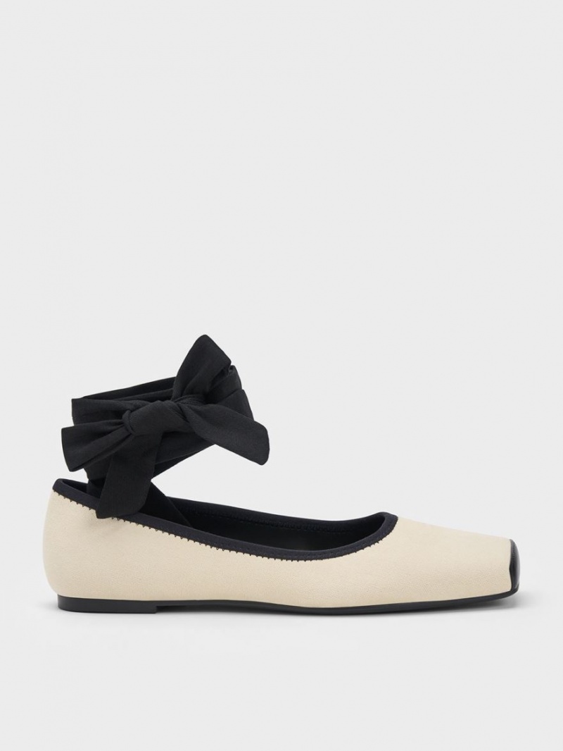 Balerini Charles & Keith Tie-Around Panza Bej | 145HDAKNU