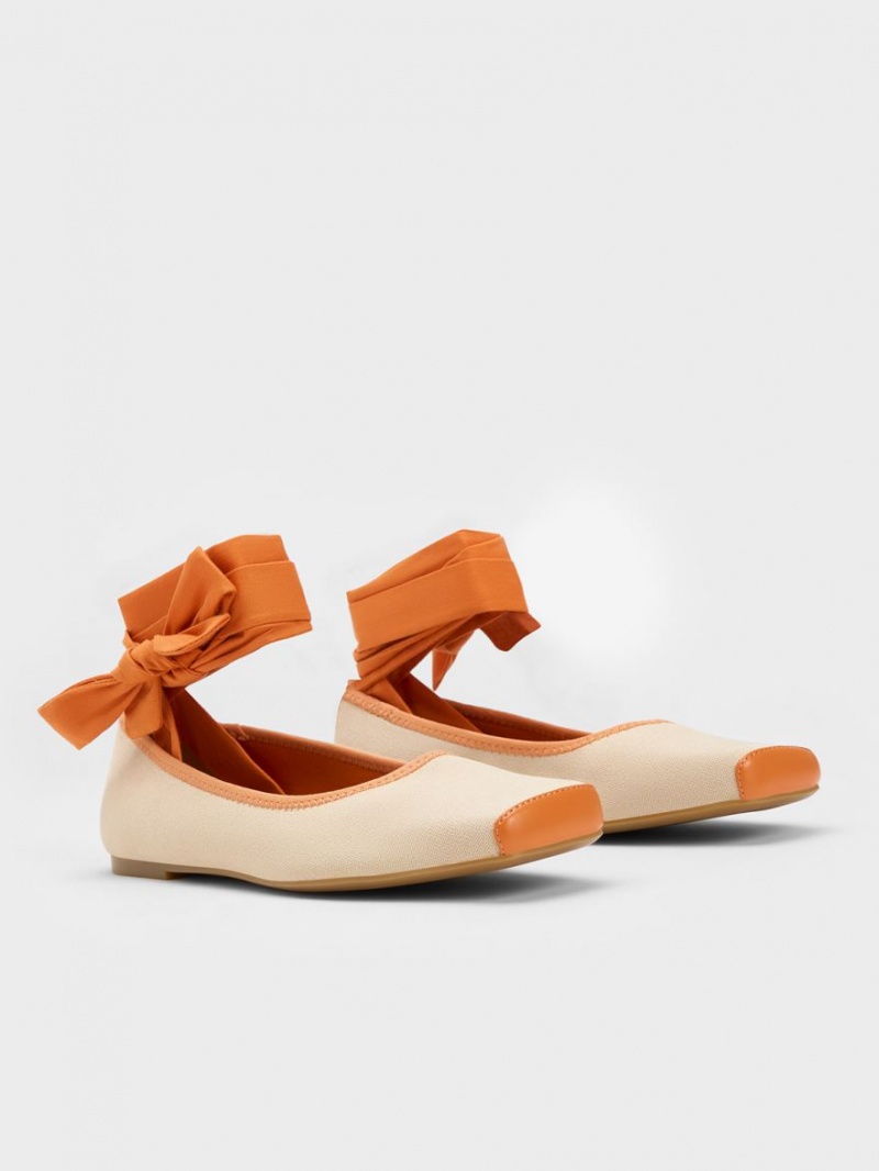 Balerini Charles & Keith Tie-Around Panza Portocalii | 052JIEURO
