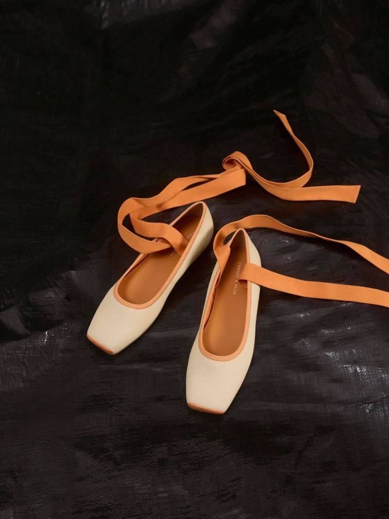 Balerini Charles & Keith Tie-Around Panza Portocalii | 052JIEURO