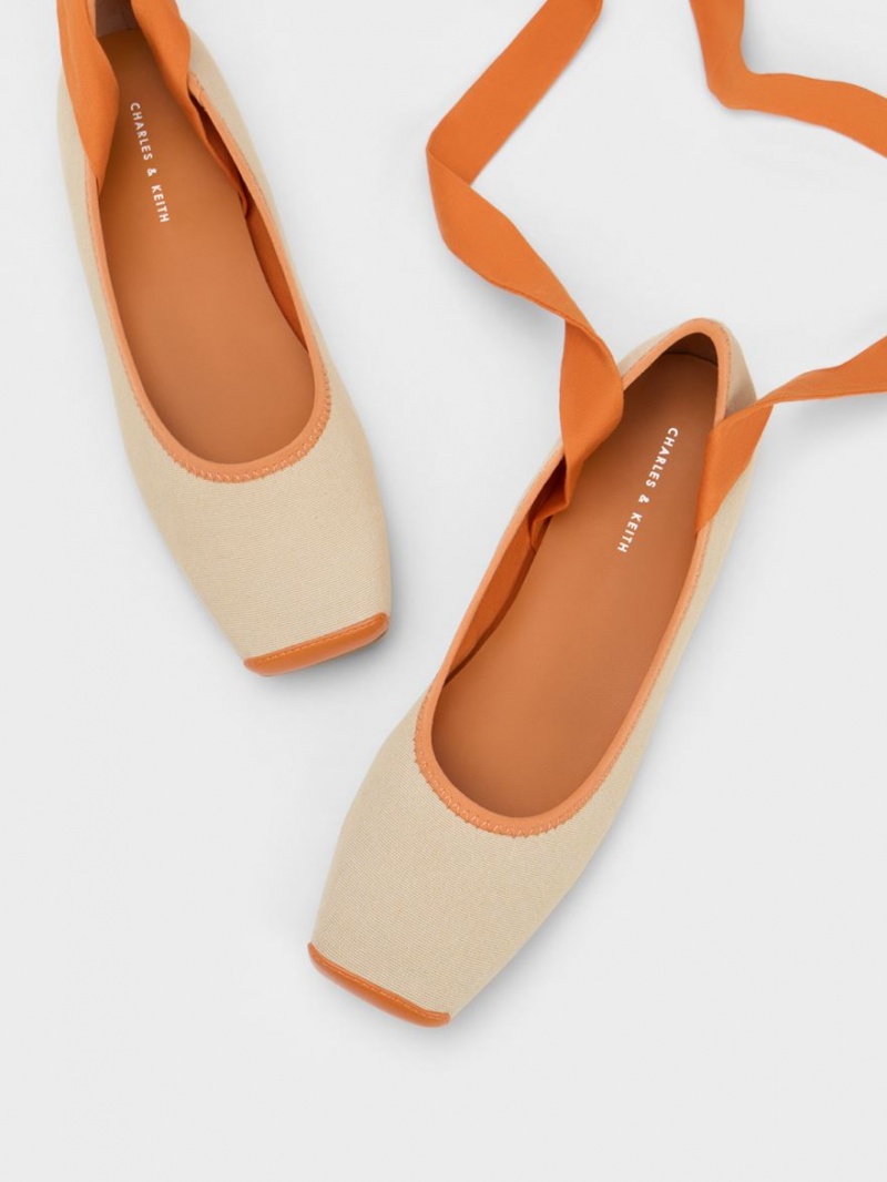 Balerini Charles & Keith Tie-Around Panza Portocalii | 052JIEURO
