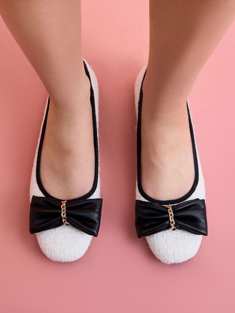 Balerini Charles & Keith Tweed Chain-Link Bow Albi | 075YTKZHW