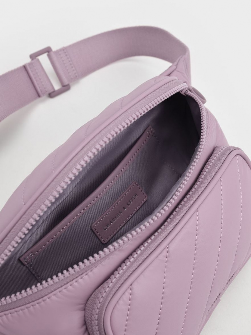 Borseta Charles & Keith Panelled Violet | 819HDEMXK