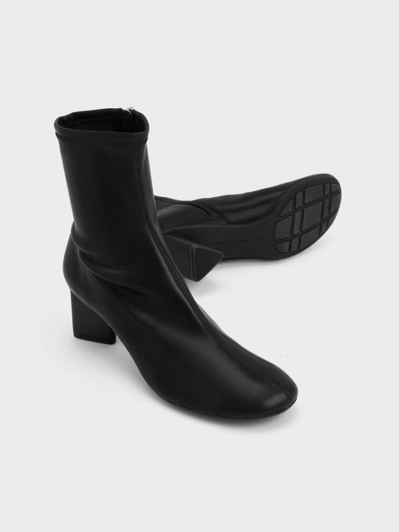 Botine Charles & Keith Blade Heel Negrii | 472VCTSLN