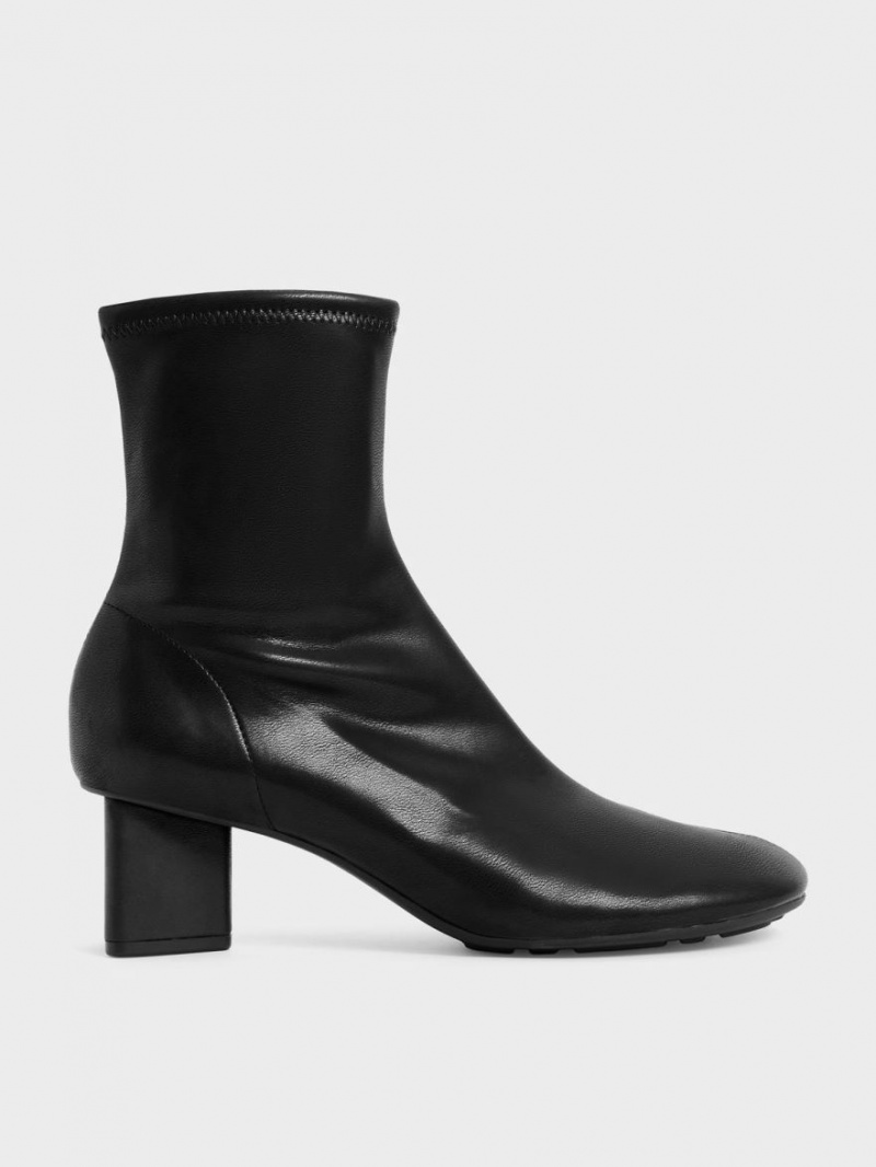 Botine Charles & Keith Blade Heel Negrii | 472VCTSLN