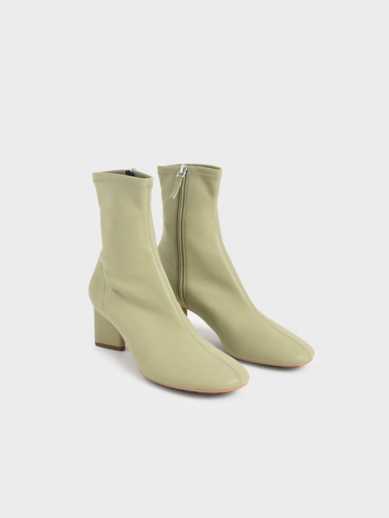 Botine Charles & Keith Blade Heel Verzi | 579IWEORC