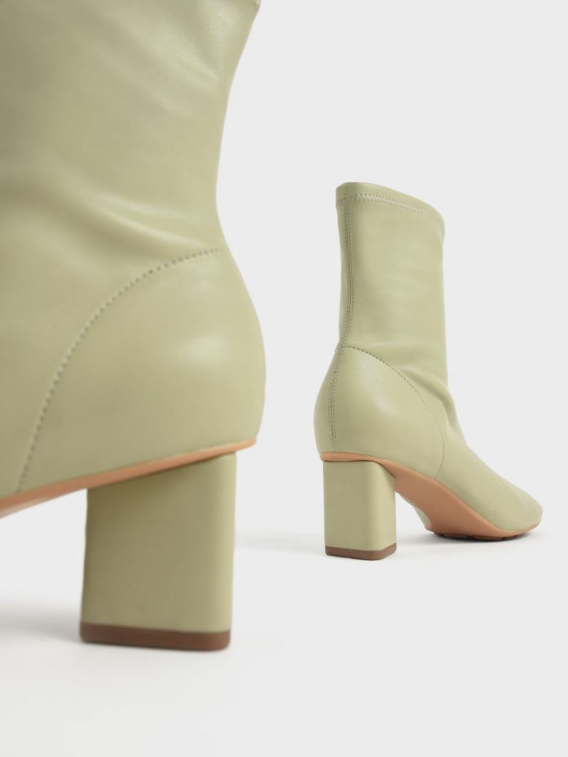 Botine Charles & Keith Blade Heel Verzi | 579IWEORC