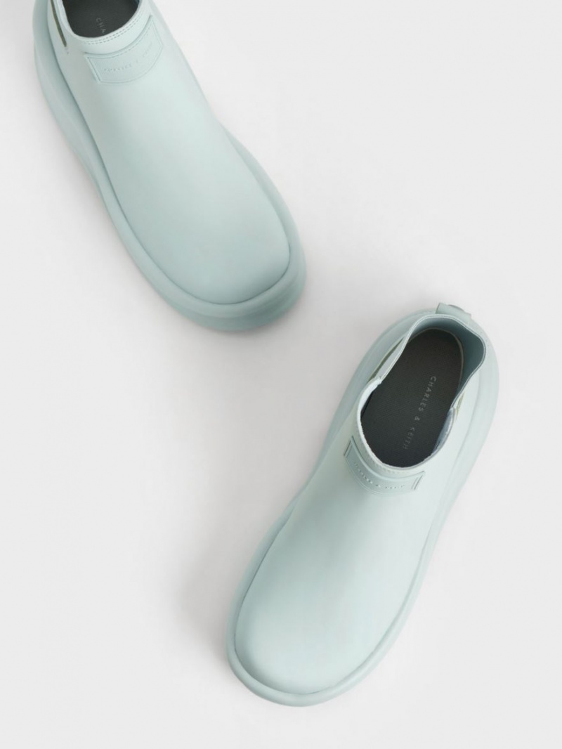 Botine Charles & Keith Curved Platforma Turcoaz | 163OTPRND