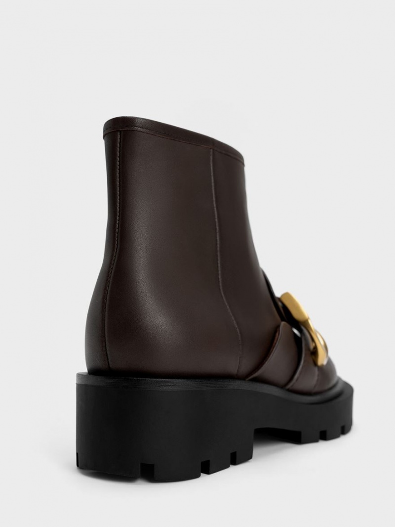 Botine Charles & Keith Gabine Loafer Maro Inchis | 175WCEDKF