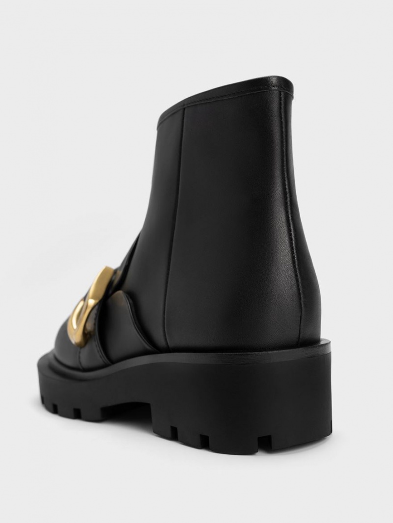 Botine Charles & Keith Gabine Loafer Negrii | 238FRXACJ