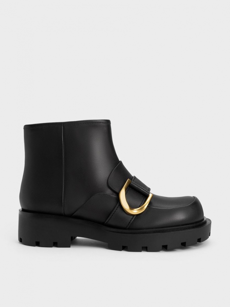 Botine Charles & Keith Gabine Loafer Negrii | 238FRXACJ