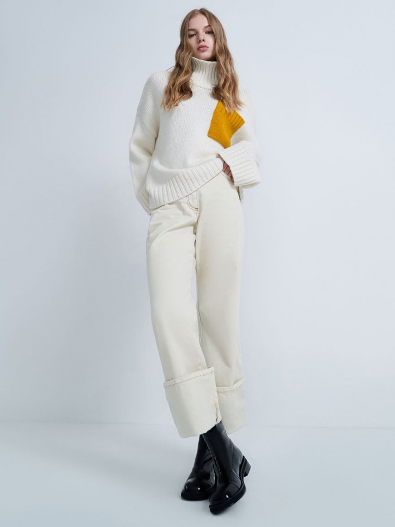 Botine Charles & Keith Lacuita Round Bombeu Zip-Up Negrii | 485KPERFG