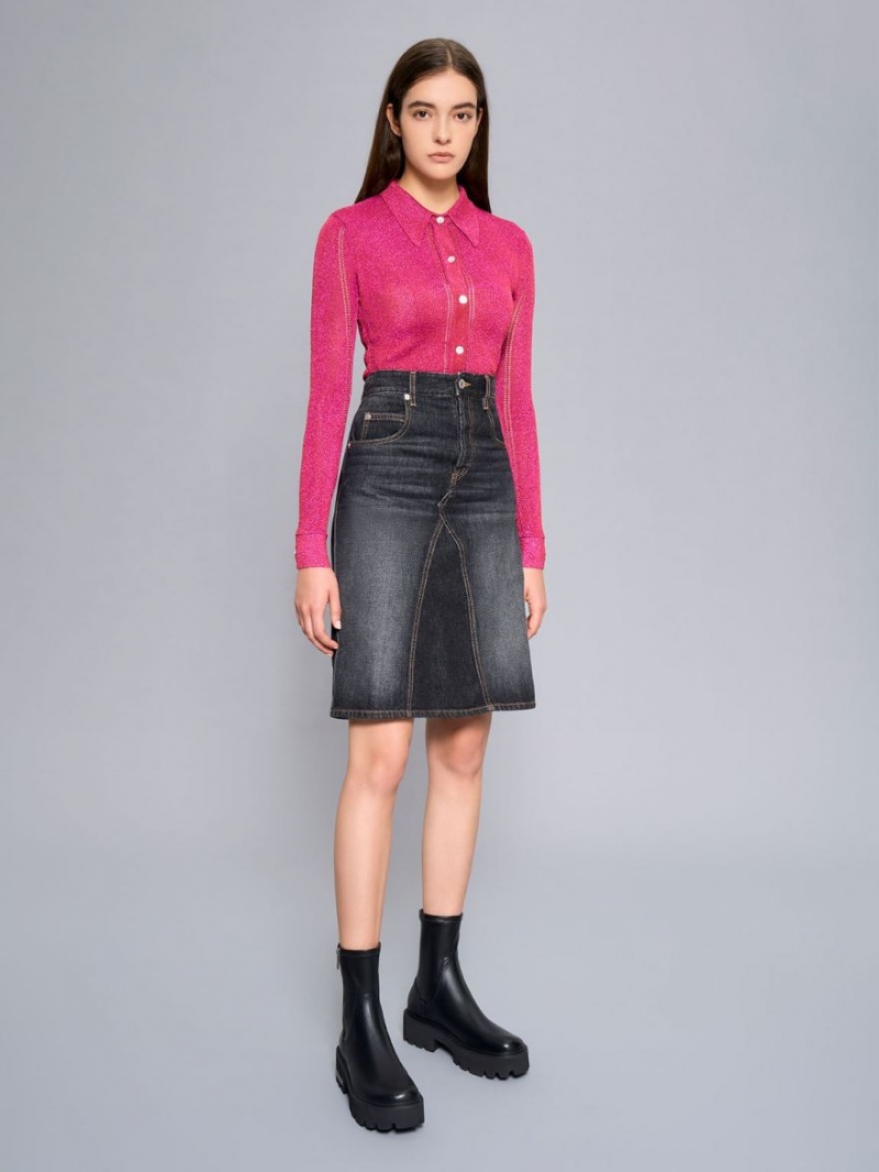 Botine Charles & Keith Side-Zip Negrii | 316EOPTUS