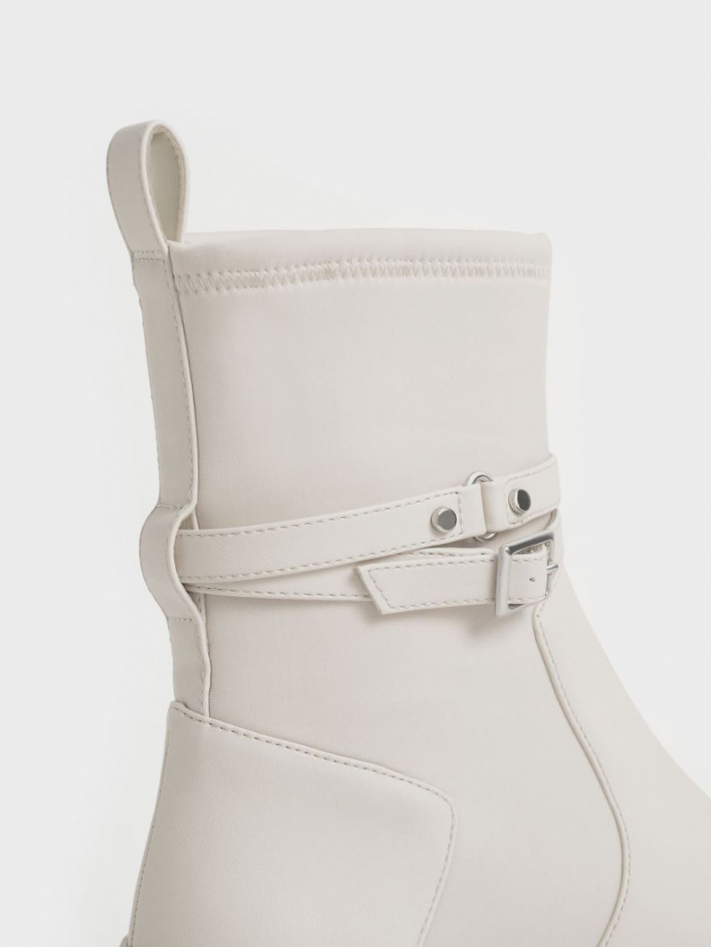 Botine Charles & Keith Slip-On Platforma Albi | 105ICGBZM