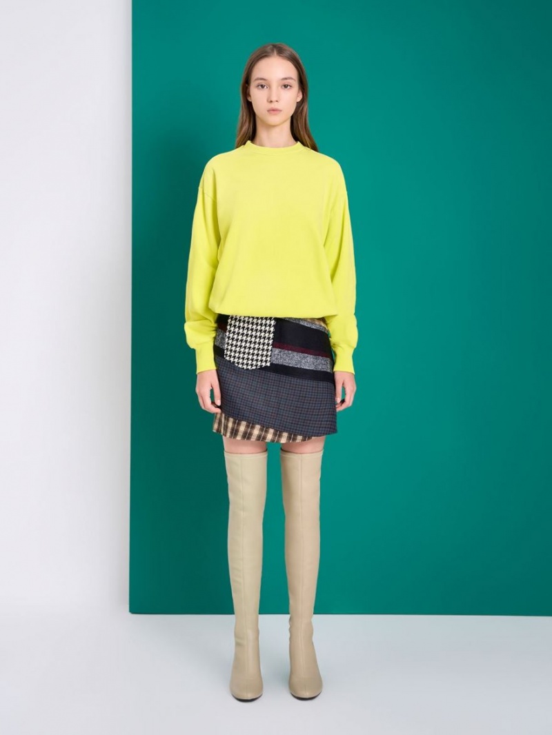 Cizme Inalte Charles & Keith Cylindrical Heel Thigh Bej | 475MCYBEV