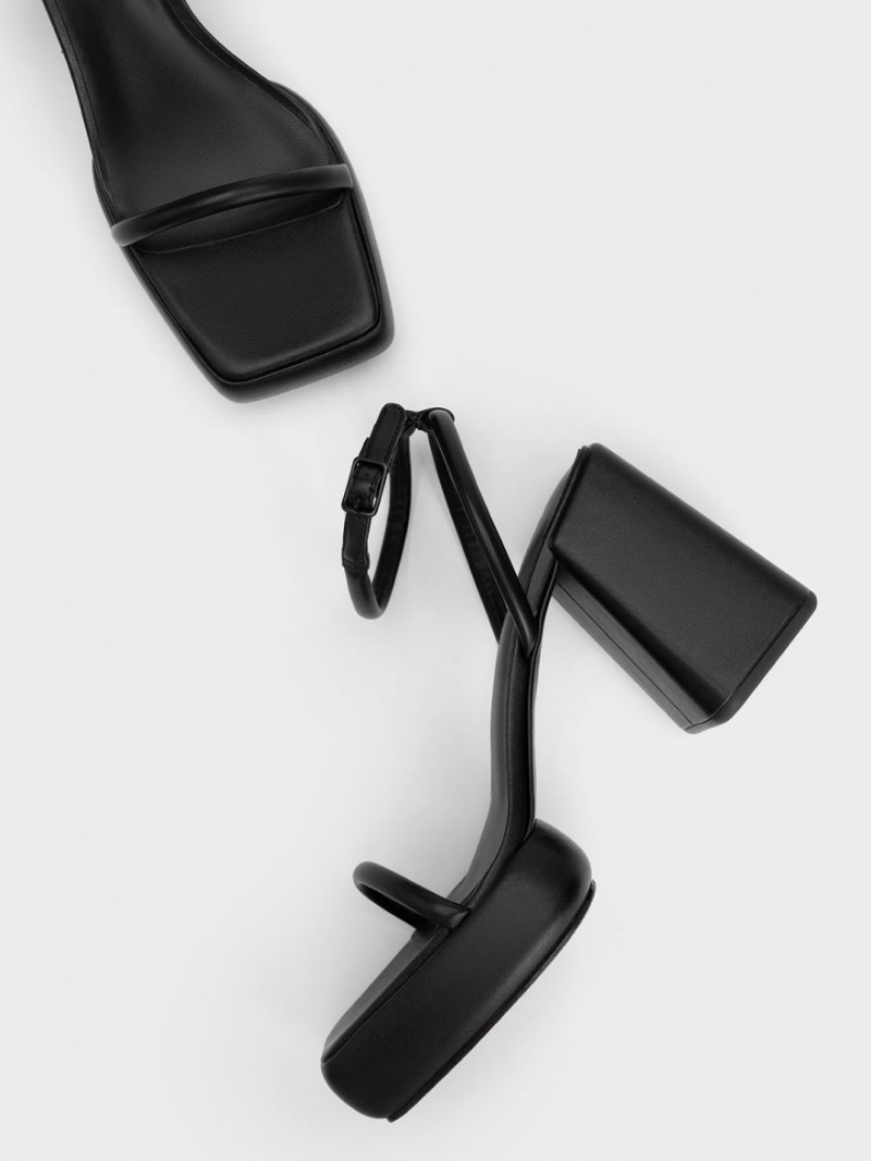 Cizme Inalte Charles & Keith Lucile Thigh Negrii | 834QTSHVI