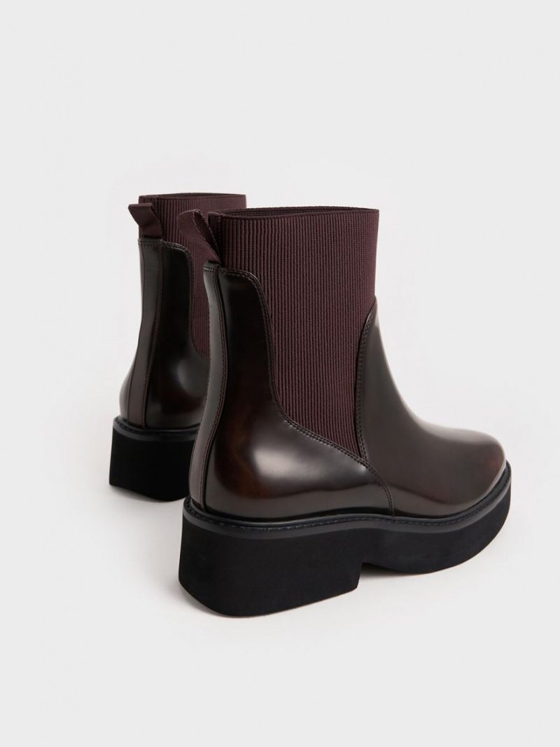 Cizme Tip Soseta Charles & Keith Ankle Visinii | 683XDKPJB