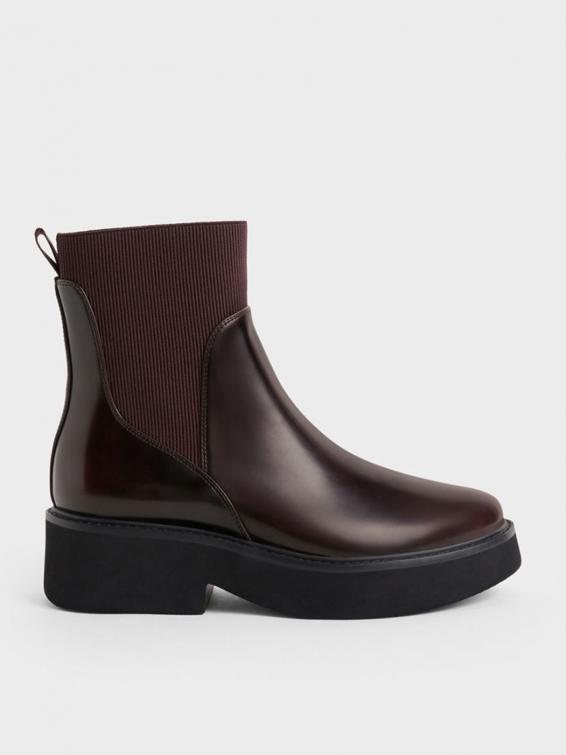 Cizme Tip Soseta Charles & Keith Ankle Visinii | 683XDKPJB